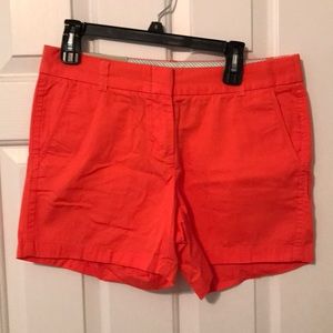 Jcrew chino short 5” orange/red